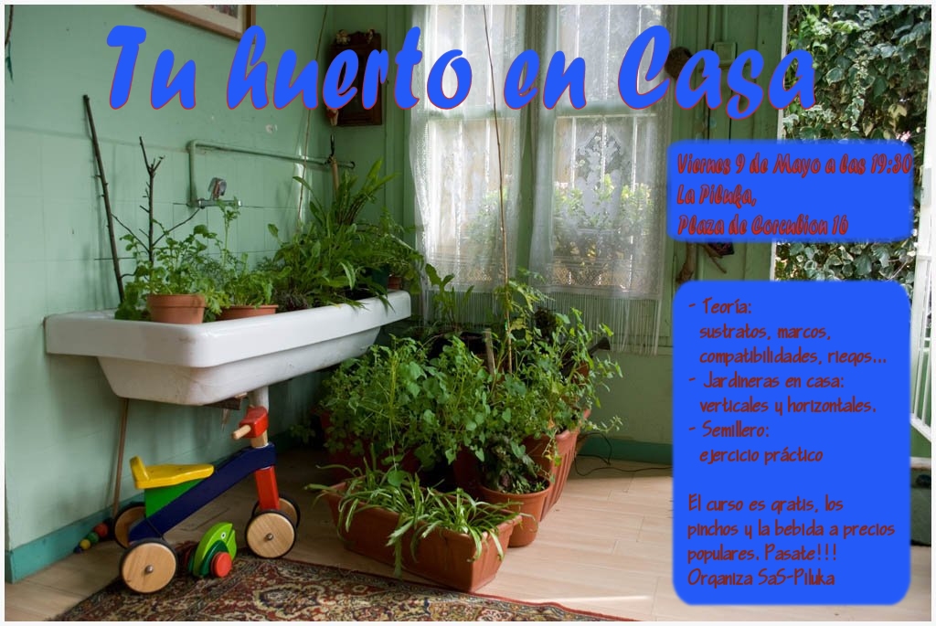 Haz tu propio huerto en el balcón de tu casa. Cultiva tus lechugas, tomates… Aprende a hacer jardineras en espácios mínimos… + Sustratos, marcos, compatibilidades, riegos…. + Jardineras para casa: […]