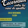 El próximo jueves 28 de noviembre a las 19:00 habrá una cacerolada-manifestación en Barrio del Pilar para denunciar la expansión incrontrolada de las casas de apuestas en los barrios obreros […]