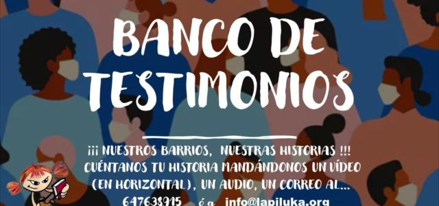 Buenas Vecin@s; Desde el Centro Social la Piluka queremos hacer un trabajo de documentación de qué está suponiendo esta crisis económica, sanitaria y de cuidados en el barrio desde tres […]