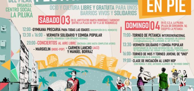 Buenas vecin@s y amig@s! Vuelve un año más el festival más esperado: ¡¡¡ Barrios en Pilar!!! Este año estará cargado de sorpresas y nuevas actividades gratuitas los días 3 y […]