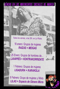 Desde hace un tiempo, algunas mujeres que nos juntamos en la Piluka, sentimos la necesidad de empezar a trabajar el tema de género. Hemos decidido que sería interesante como primera […]