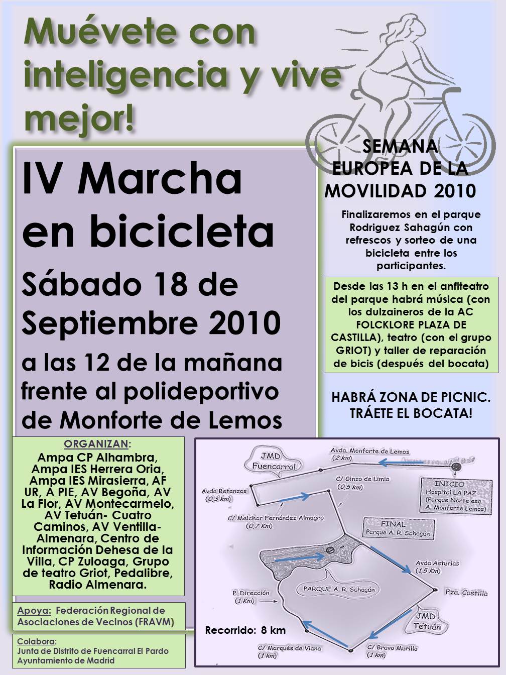 MUÉVETE CON INTELIGENCIA Y VIVE MEJOR es el lema de la IV Marcha Ciclista que tendrá lugar el próximo sábado 18 de septiembre en el marco de la Semana Europea […]